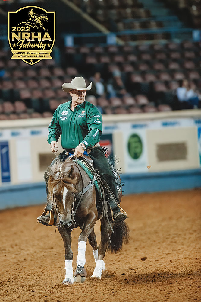 Shawn Flarida and Andiamoe Seize 2022 NRHA Open Futurity First Round